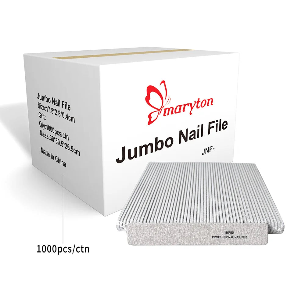 1000Pcs Big Size Nail Tools Nail Files for Nail Coarse File  Emery Board Manicure Nail Buffer