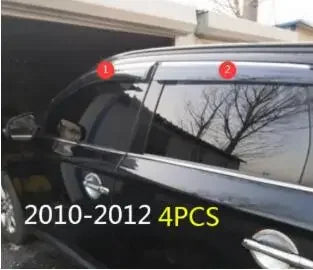 For Mitsubishi Outlander 2010 2011 2012, 2013 2014 2015 2016- 2020 Side Window Deflector Sun Rain Deflector Weather Shield JF