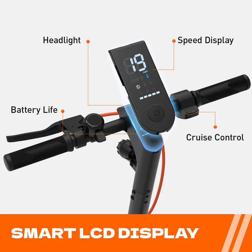 Fast E-Scooter C8 350W Electric Scooter 36V 5.2Ah Foldable Electric Scooter Max 15mph (25km/h) 8.5' Solid Outer-Tread Tire