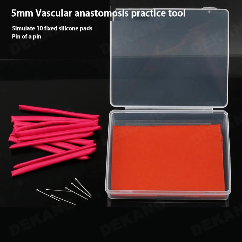Microsurgery End To End Anastomosis Simulation Blood Vessel 2mm5mm Measurement Suture Skills Training Model Vascular Exercises