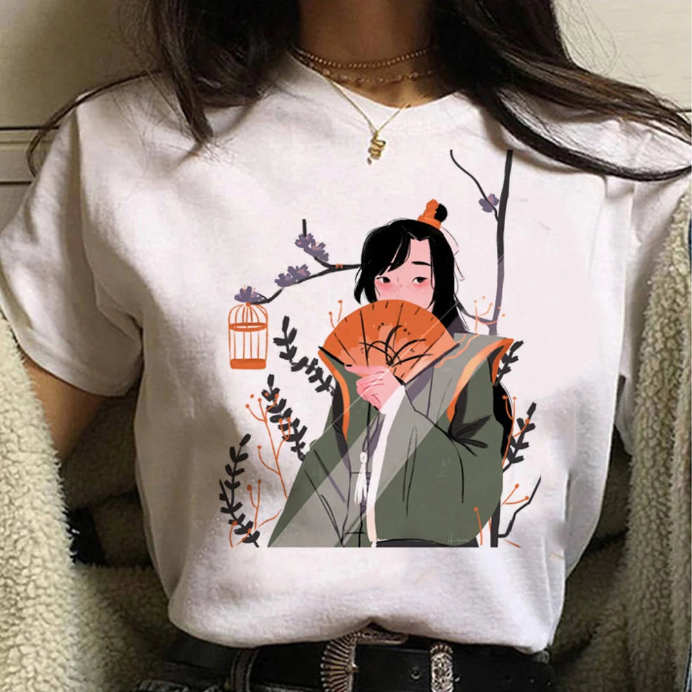 Mo Dao Zu Shi T-shirt for women, Japanese Harajuku Tee, female graphic clothing
