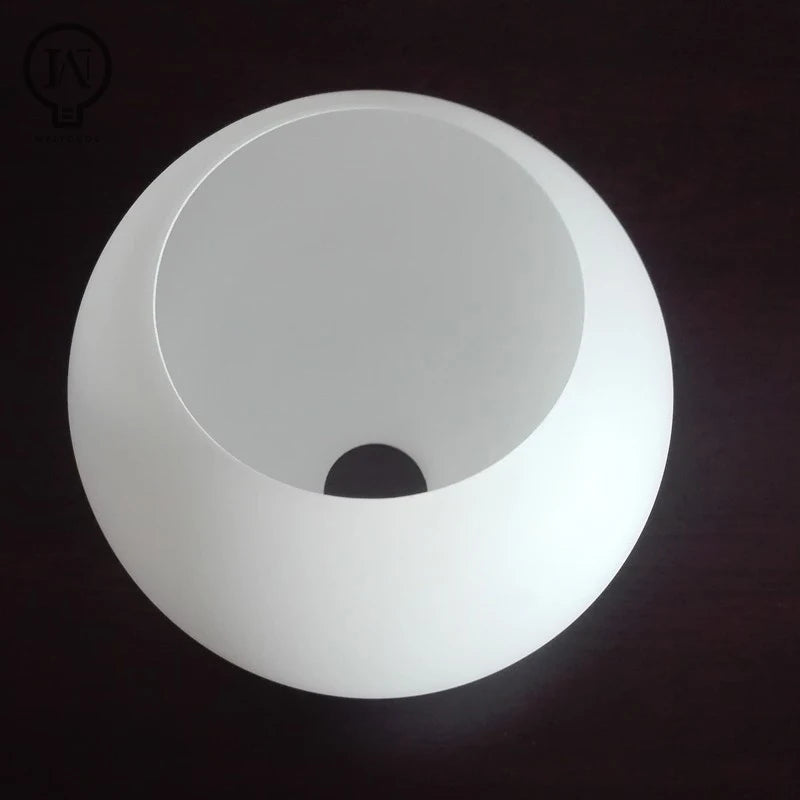 E27 E14 Milky Glass Lampshade Replacement Part Lighting Accessory for Chandelier D4cm D3cm Opening White Globe Glass Lamp Shade