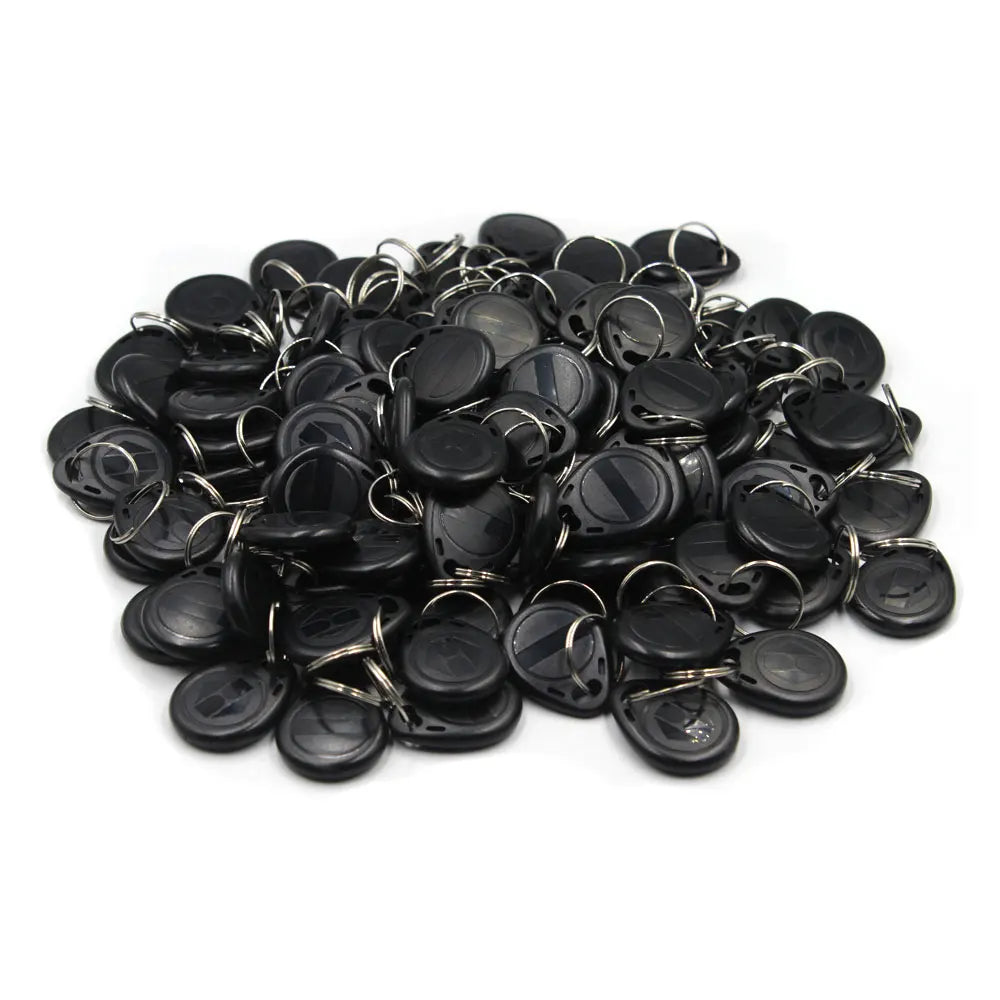100pcs Waterproof EM4305 T5577 Copy Rewritable Writable Rewrite Duplicate RFID Tag Proximity ID Token Key Keyfobs Ring Clone Car
