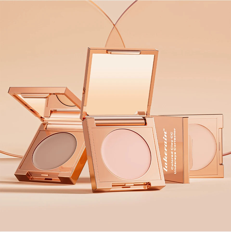 Eye Concealer Corrector With Brush Moisturizing Natural Foundation Long Lasting Waterproof Cover Dark Circles Under Eye Makeup