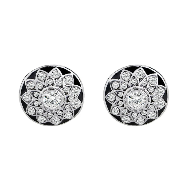 Luxury Men's Cufflinks High Quality Square Round Maple Leaf Cufflinks for Men Fashion Shirt Cufflinks Party Wedding Decorations