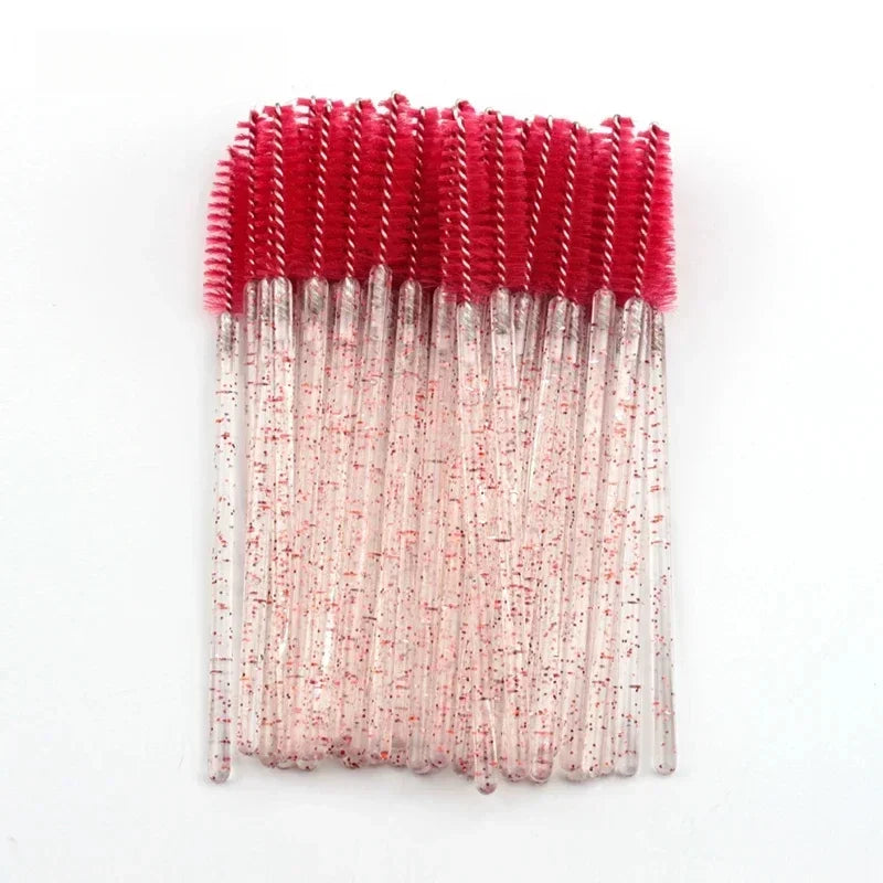 50Pcs Disposable Eyelash Spooler Brushes Multipurpose Eyebrow And Lash Extension DIY Beauty Accessory