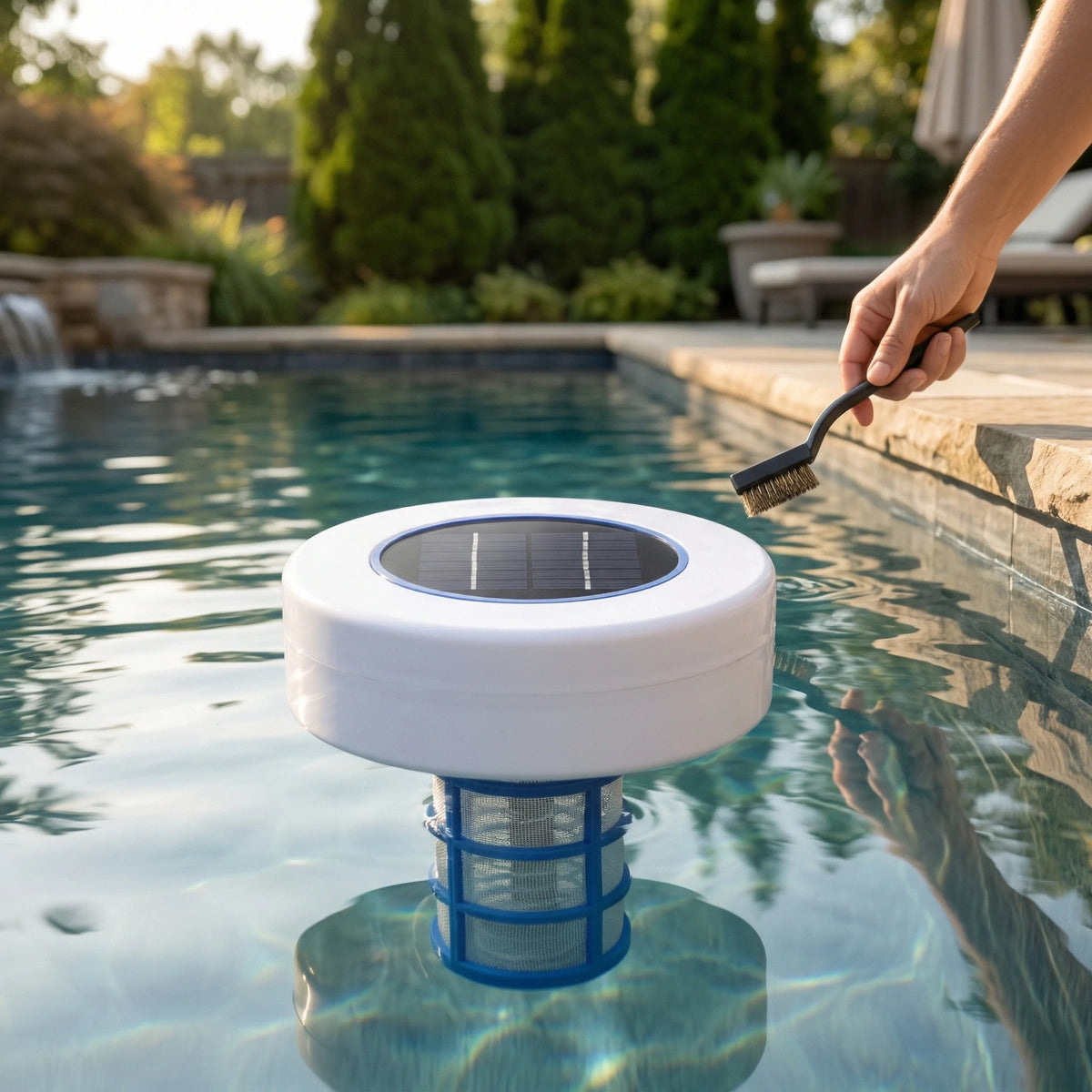Solar Pool Purifier Chlorine-Free Water Processor Solar Pool-Ionizer Water Algae Inhibition Tools Swimming Pool Cleaning Tools