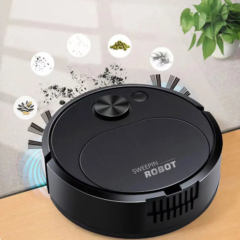 NEW USB Sweeping Robot Vacuum Cleaner Mop 3-in-1 Smart Wireless 1500Pa Dragging Cleaning Sweep Floor for Home Office