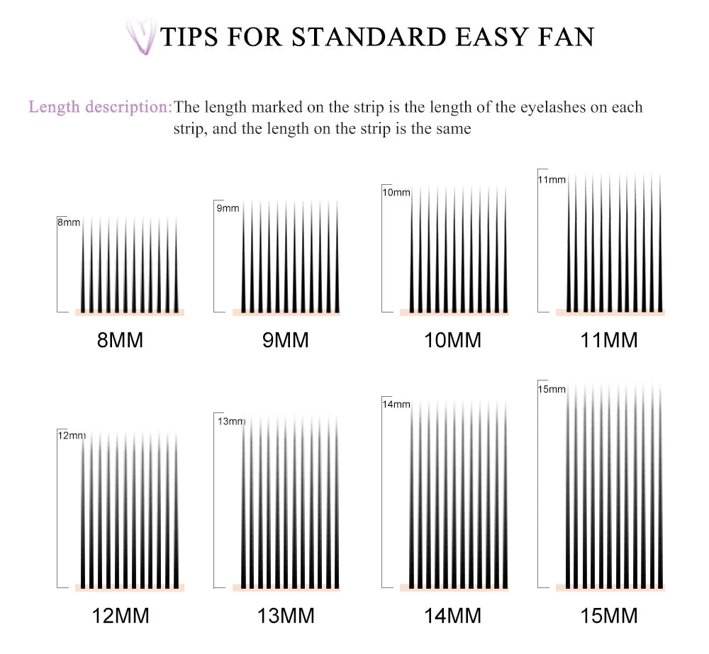 Yelix Easy Fanning Eyelash Extensions Fast Fan Blooming Individual Lashes Automatic High Quality Flowering Volume Eyelash