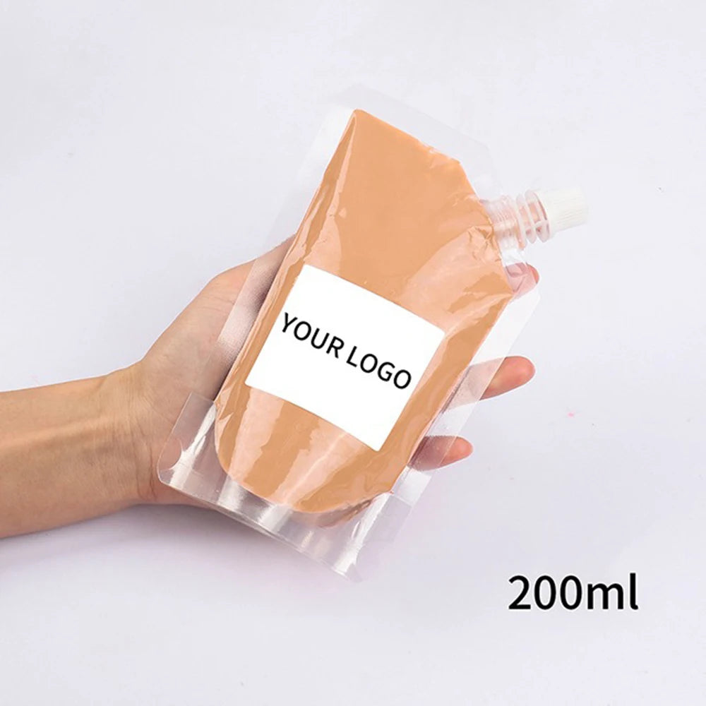 24 Color Matte Liquid Foundation Private Label Long Lasting Semi-finished DIY Bagged Sweat-proof Custom Logo Makeup Wholesale
