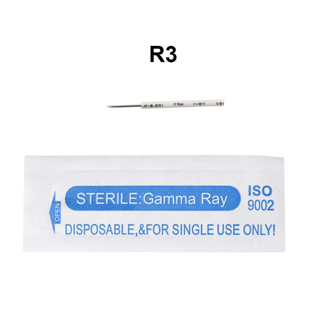 10pcs/bag Tattoo Permanent Round Blade Microblading 3R 5R F7 F19 R21 TMicroblading Needles for Manual Pen Shading Fog Eyebrow