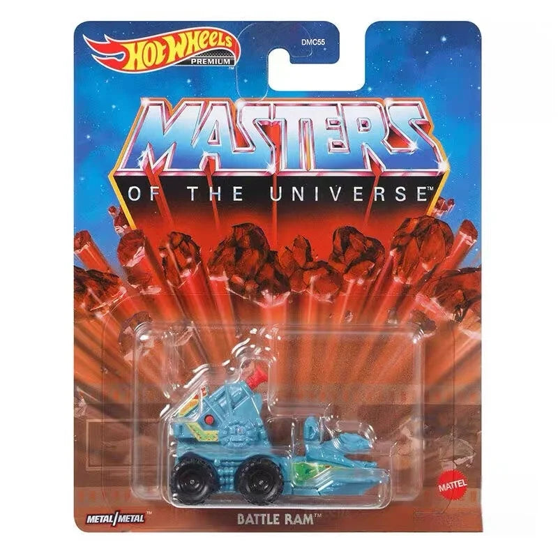 In Stock Hot Wheels Premium 1/64 Car Model Toys Hotwheels Battle Ram He-Man Masters Of The Universe Collectible Boys Kids Toys
