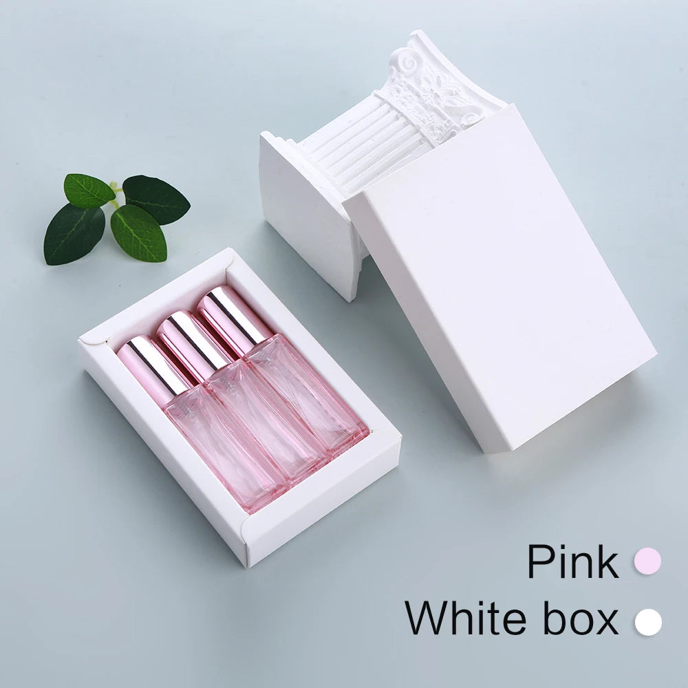 10ml Perfume Bottle Colorful Thick Glass Perfume Atomizer Portable Refillable Fragrance Bottle with Exquisite Gift Box