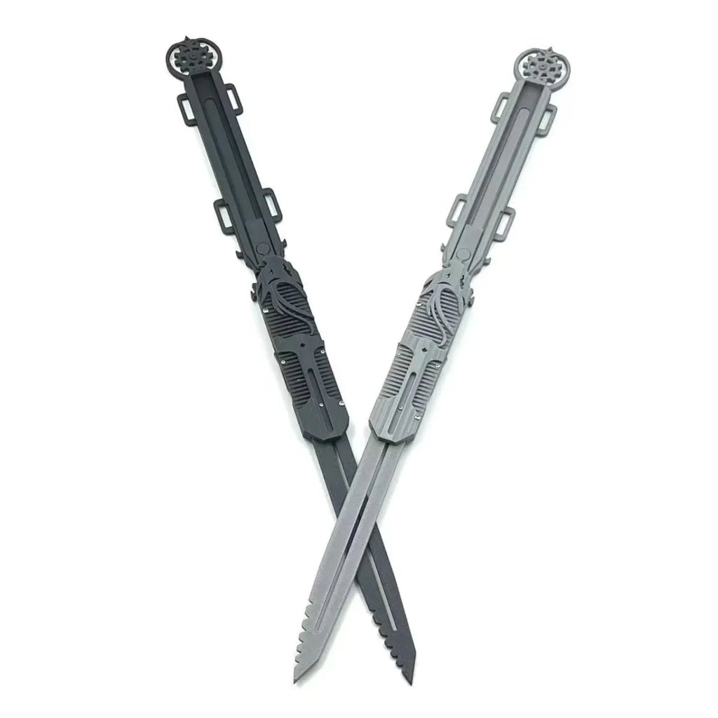 3D Printed Gravity Operated Hidden Blade Arm Sword, Up and Down by Gravity, Non-Elastic Control, Halloween Costume Prop