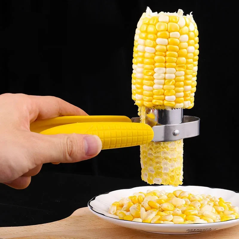 Manual Stainless Steel Corn Thresher Peeler Cob Stripper Remover Food Crusher Separator Creative Fruit Vegetable Kitchen Gadget