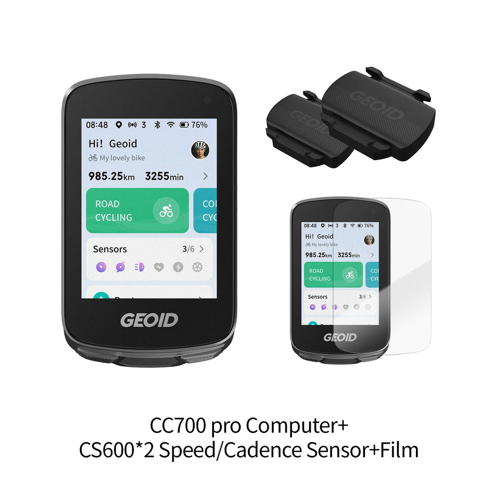 GEOID CC700/PRO Bike Computer Wireless Color Screen Bicycle Speedometer ANT+ WIFI Cycling Speedometer IPX7 Waterproof Odometer