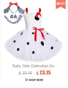 Animal Fox Halloween Costume for Girls Birthday Party Tutu Dress Kids Girl Photoshoot Outfit Children New Years Carnival Clothes