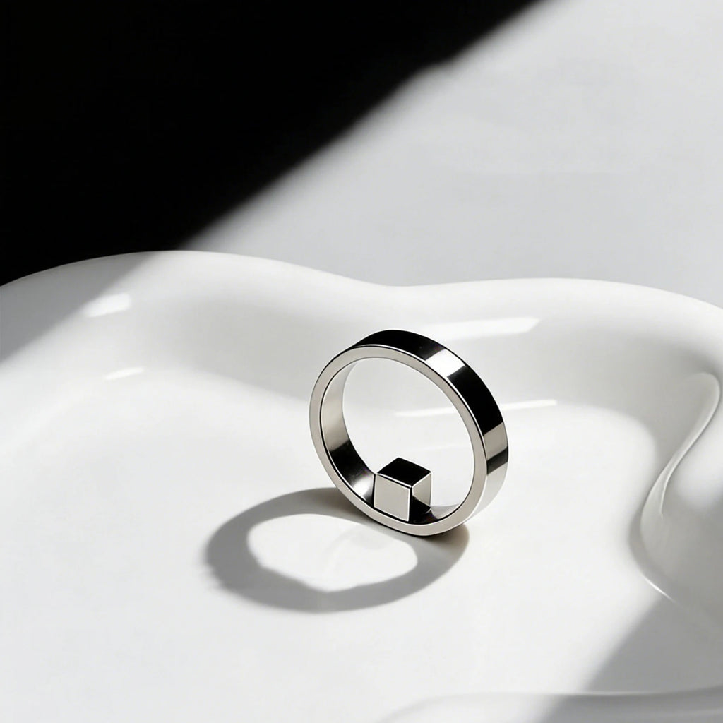 Magnetic Ring Hollow Cat Eye Tool Professional Black Hole Cat‑Eye Design DIY Nail Art Accessory