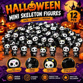 12-48Pcs Halloween Mini Resin Miniature Ghost  Figurines Cute Tiny Death Crafts Halloween Ornament Spooky Party Tabletop Decor