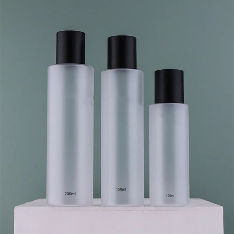 10/30pcs 100/120/150/200ml Empty PET Cosmetic Toner Bottle Moisturizer/ Makeup Remover Bottle  Clear/ Frosted Water Bottle