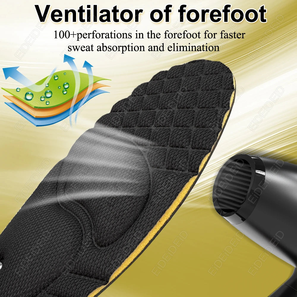 Magnet Height Increase Insoles 2-5cm Adjustable Invisible Arch Support Cushion Massage for Men Women EID