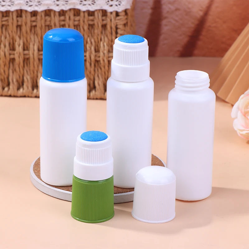 50ML Empty Smudge Bottle Liquid Applicator Sponge Head Soreness Liquid Bottle For Daub Filling Liniment Medicine