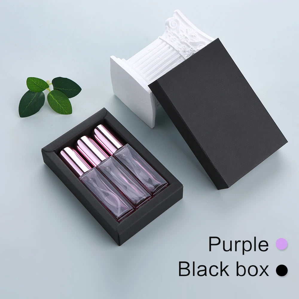10ml Perfume Bottle Colorful Thick Glass Perfume Atomizer Portable Refillable Fragrance Bottle with Exquisite Gift Box