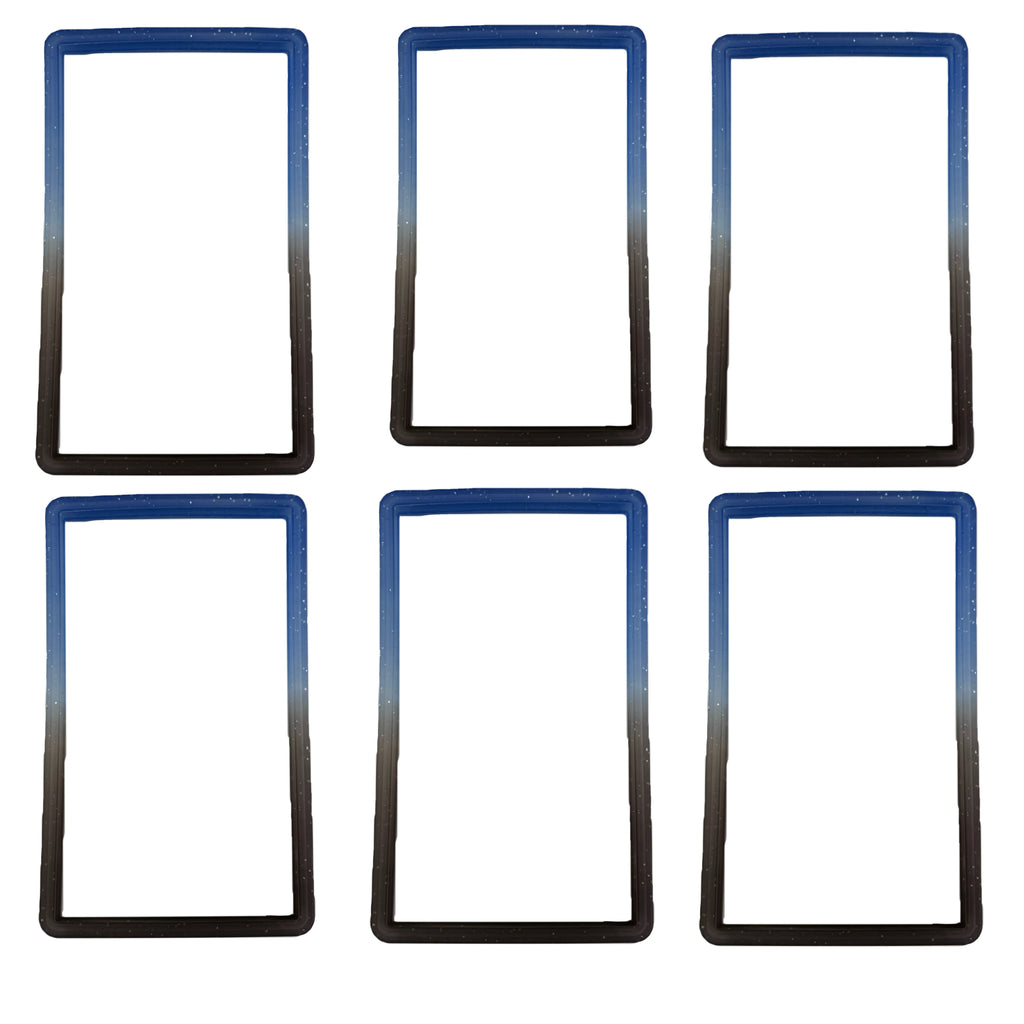 6-Pack Slab Guard for PSA Graded Cards TPU Slab Protector Graded Guard Bumper Guard Gradient Color Glitter Limited Edition