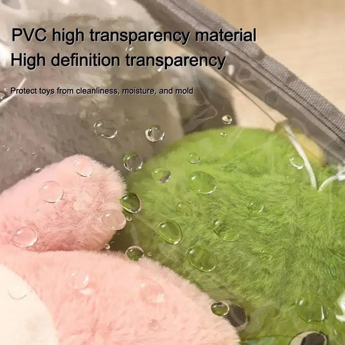 1/3/5PCS Clear PVC Storage Box Waterproof Dustproof Display Case for Plush Toys Doll Collection Home Storage Container Decor