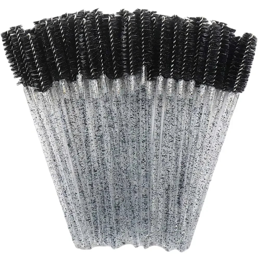 Disposable Crystal Eyelashes Brush Comb 50Pcs Eye Lashes Extension Mascara Wands Makeup Professional Makeup Beauty Tool
