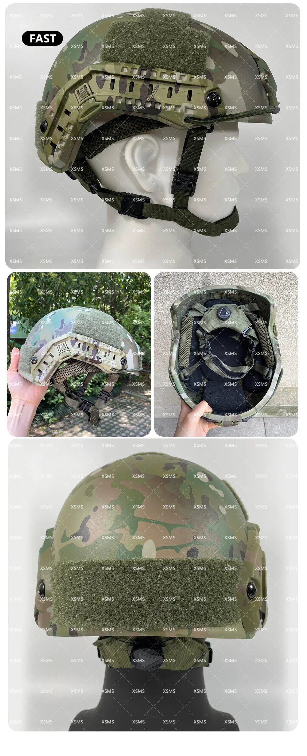 Protective Helmet  -FAST - Aramid  - Whith Wendy