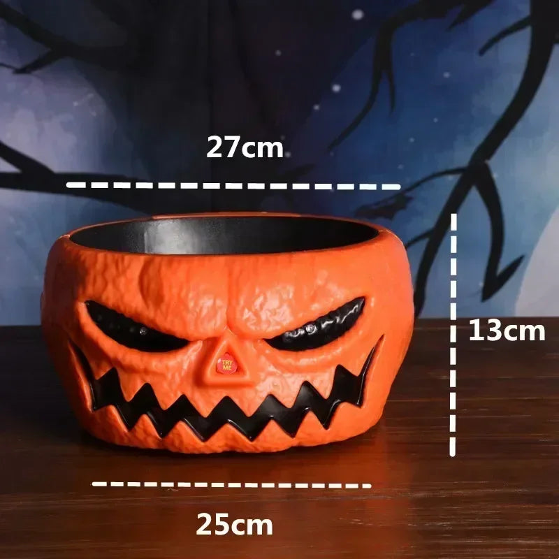 1PC Halloween Decoration Hanging Pumpkin Head Scream Sound Party Prop Haunted House Parties Home Decor Funny Electric Toys