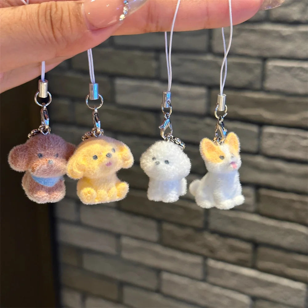 Cute Rabbit Anime Dog Cartoon New Animal Pendant Cute Keychain Phone Case Backpack Wallet Accessories Women Furniture Decoration