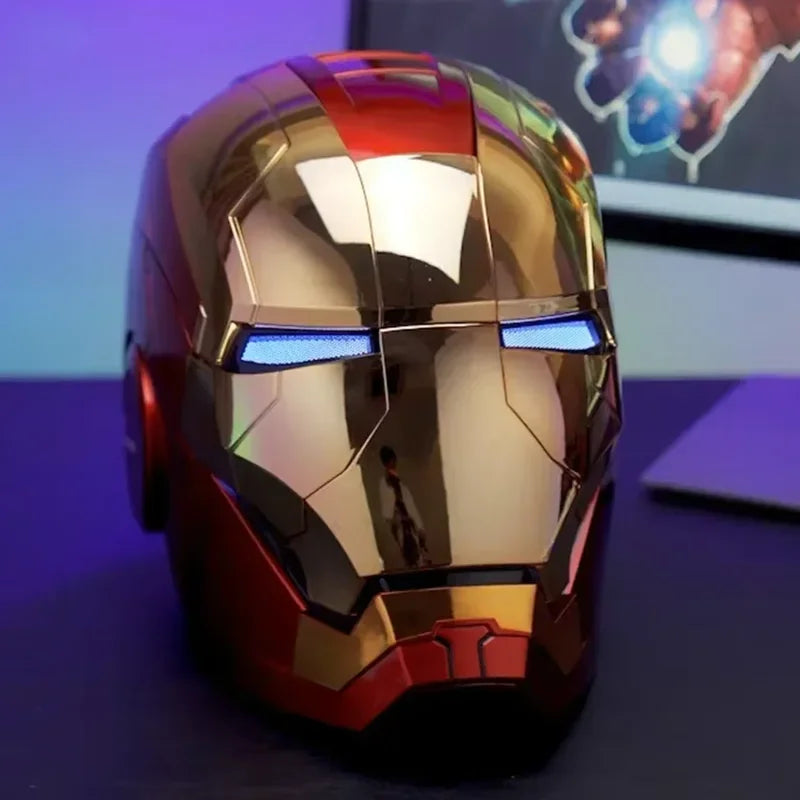 MK5 Iron Man Helmet 1:1 Scale Wearable Electric Auto Open Close Voice Control LED Light Cosplay Mask US Fast Shipping