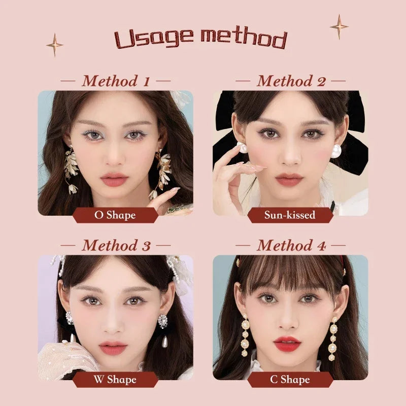 Flower Knows Strawberry Rococo Series Embossed Blush 5g Blush Powder Berry Mary Blusher Palette Makeup Profesional