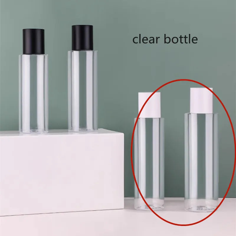 10/30pcs 100/120/150/200ml Empty PET Cosmetic Toner Bottle Moisturizer/ Makeup Remover Bottle  Clear/ Frosted Water Bottle