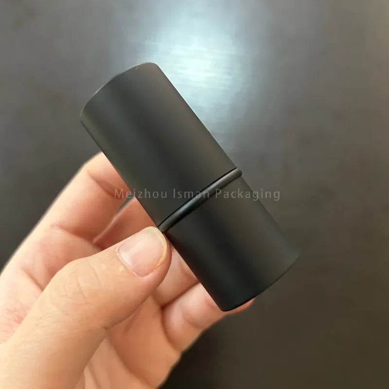 50Pcs Newest Refillable Fat 6g Matte Pink Cheek Lip Balm Packaging Foundation Stick Container Eyeshadow Concealer Stick Tubes