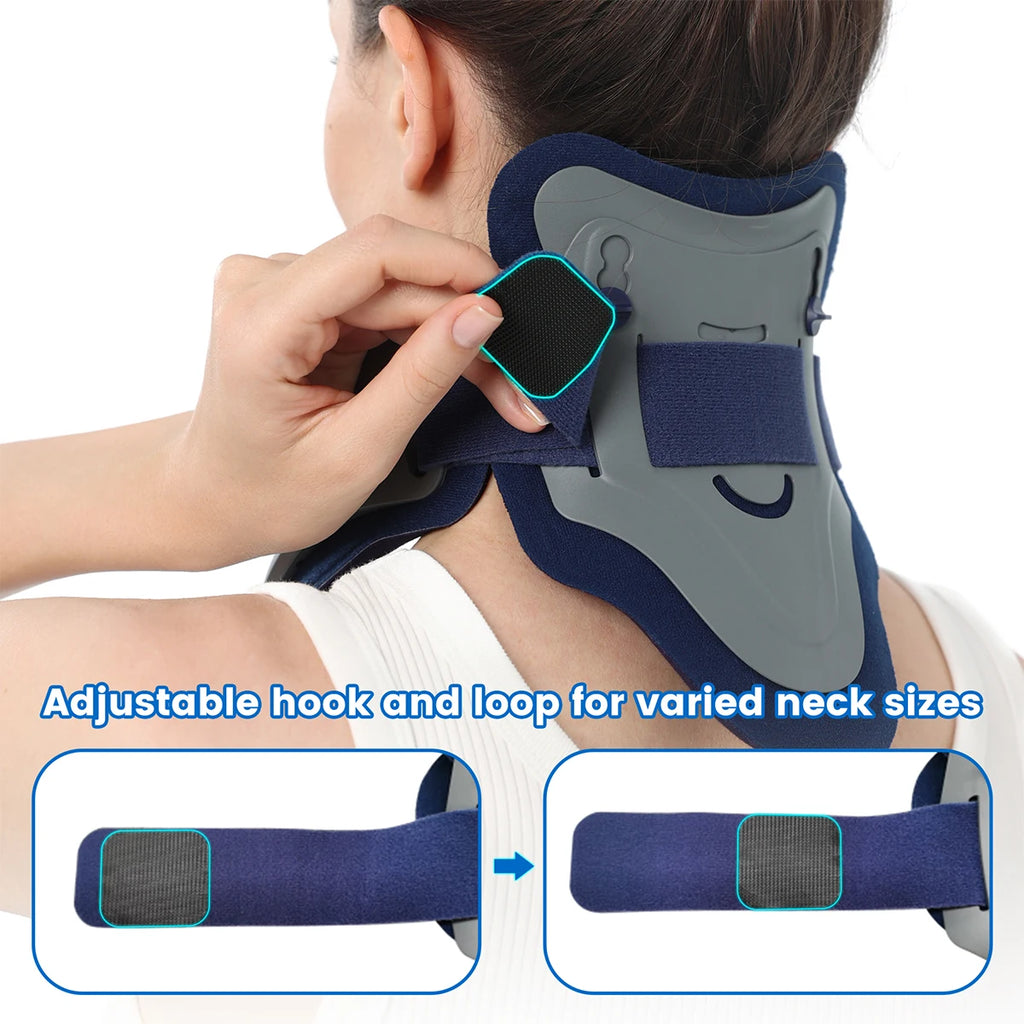 VELPEAU Neck Traction Device for Spine Pressure and Pain, Adjustable Neck Stretcher, Cervical Posture Corrector
