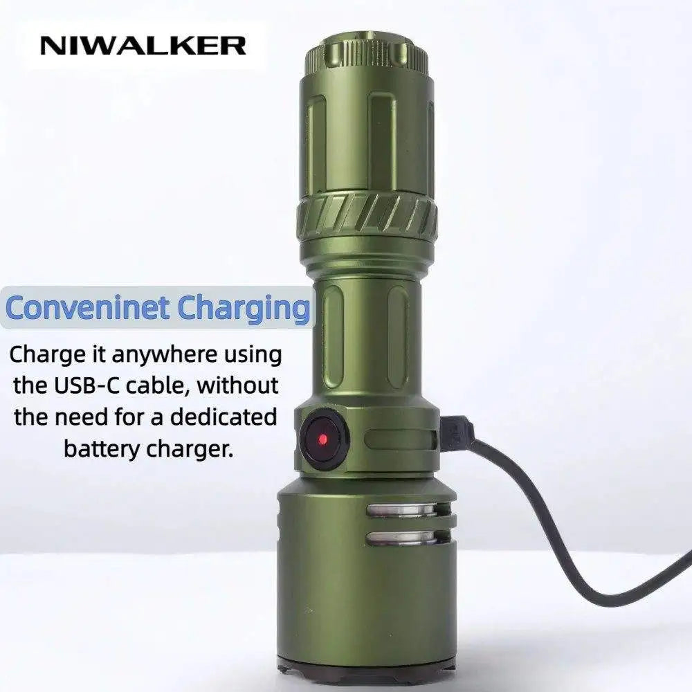 Niwalker N50S Long Range Compact EDC Flashlight 1750Im Led Rechargeable Light Mini Flash Light