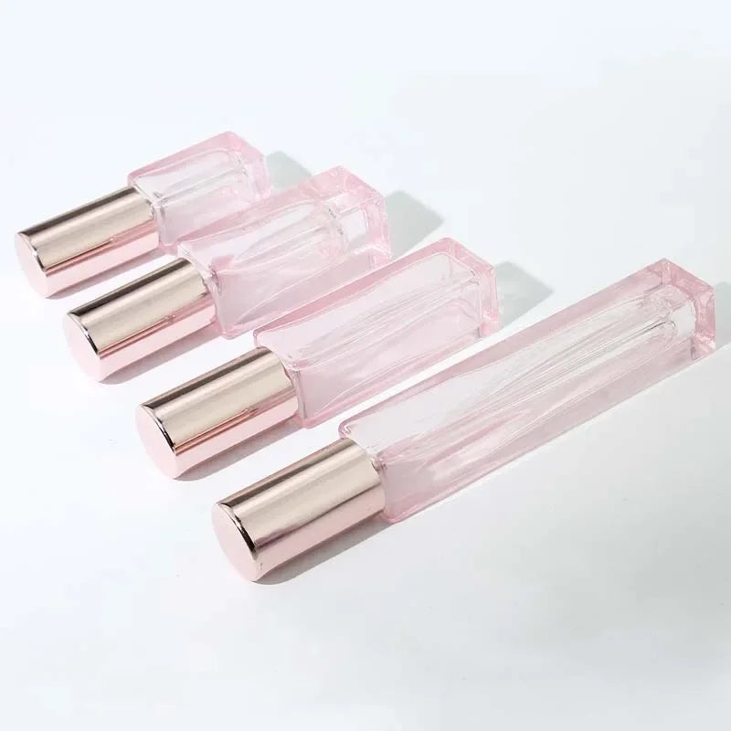 20pcs 3ml/5ml/10ml Square Empty Glass Perfume Spray Bottle Refillable Fragrance Fine Mist Atomizer Portable Liquid Containers