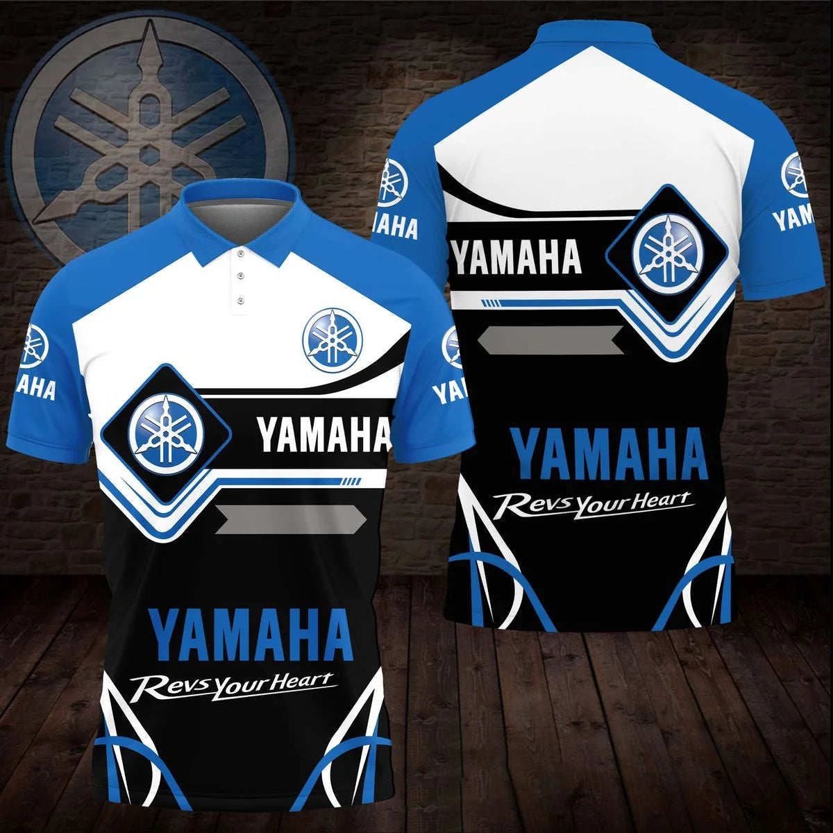New Yamaha fashion 3D printed team motorcycle cross-country racing T-shirt for men, quick-dry, breathable, round-neck sports shirt