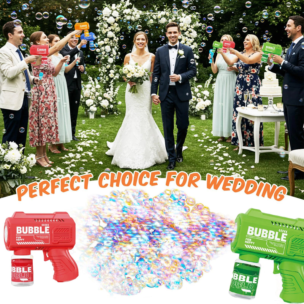 Bubble Guns Wedding Party Favors Romantic Bubble Maker for Outdoor Wedding Ceremony Photo Props Automatic Bubble Machine Blower