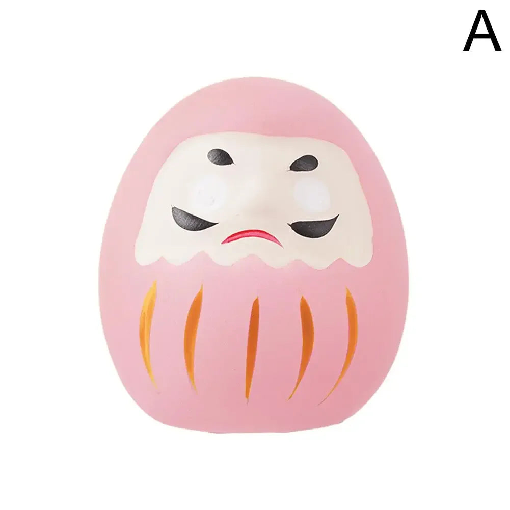 1pcs Japanese Ceramic Daruma Doll Crafts Lucky Charm Fortune Ornament Landscape Home Decor Miniature Accessories Gifts