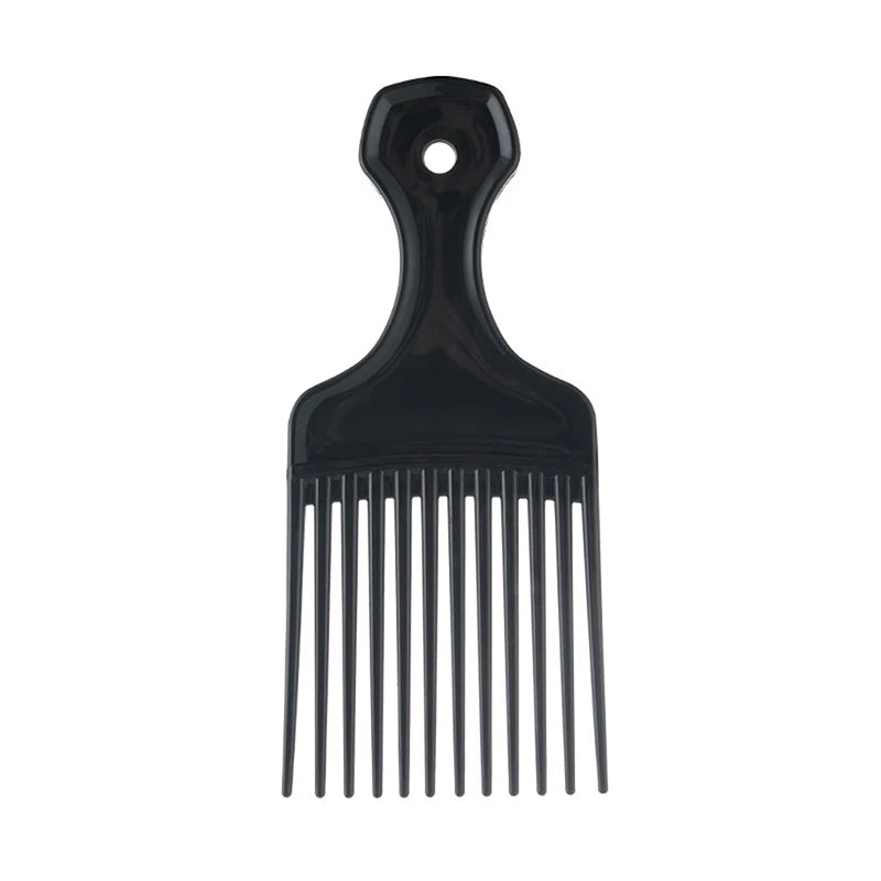 1pcs Wide Teeth Brush Pick Comb Fork Hairbrush Insert Hair Pick Comb Plastic Gear Comb For Curly Afro Hair Styling Tools