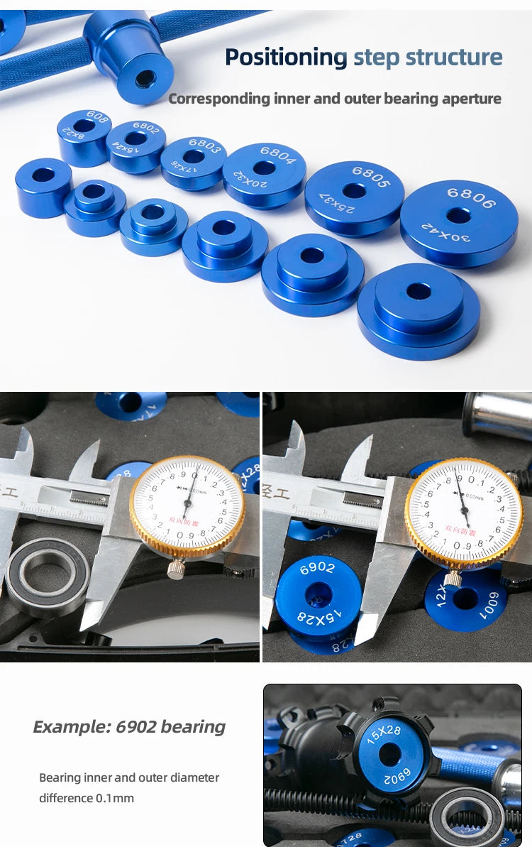 Bicycle Wheels Hub Bearings Press Set Bearings Pressed Bottom Bracket Tool Bike Accessories Bearings Extractor Installation Tool