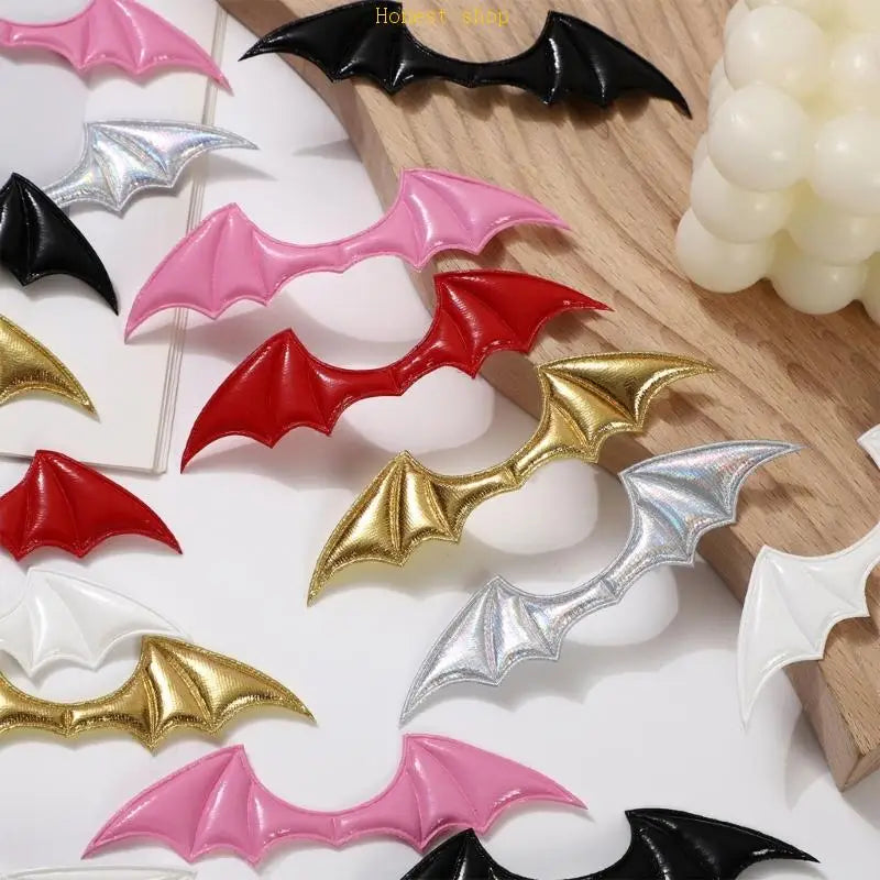 Sturdy PU Leather Demons Horn Wing for Costumes Accessories Quick Assembly Designs Halloween Craft Components