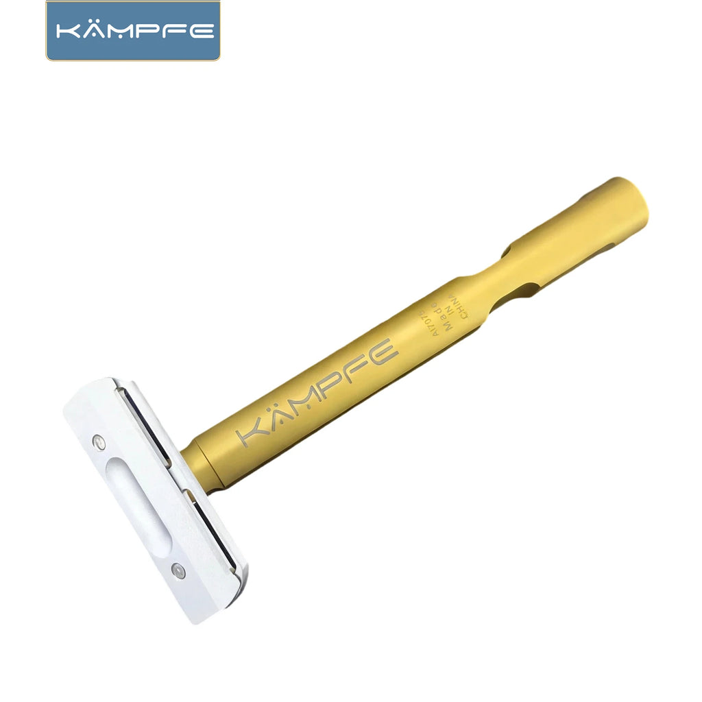KAMPFE Shaving Kit Manual Safety Razor with Stand Classic CNC machined Razor Gift for Father