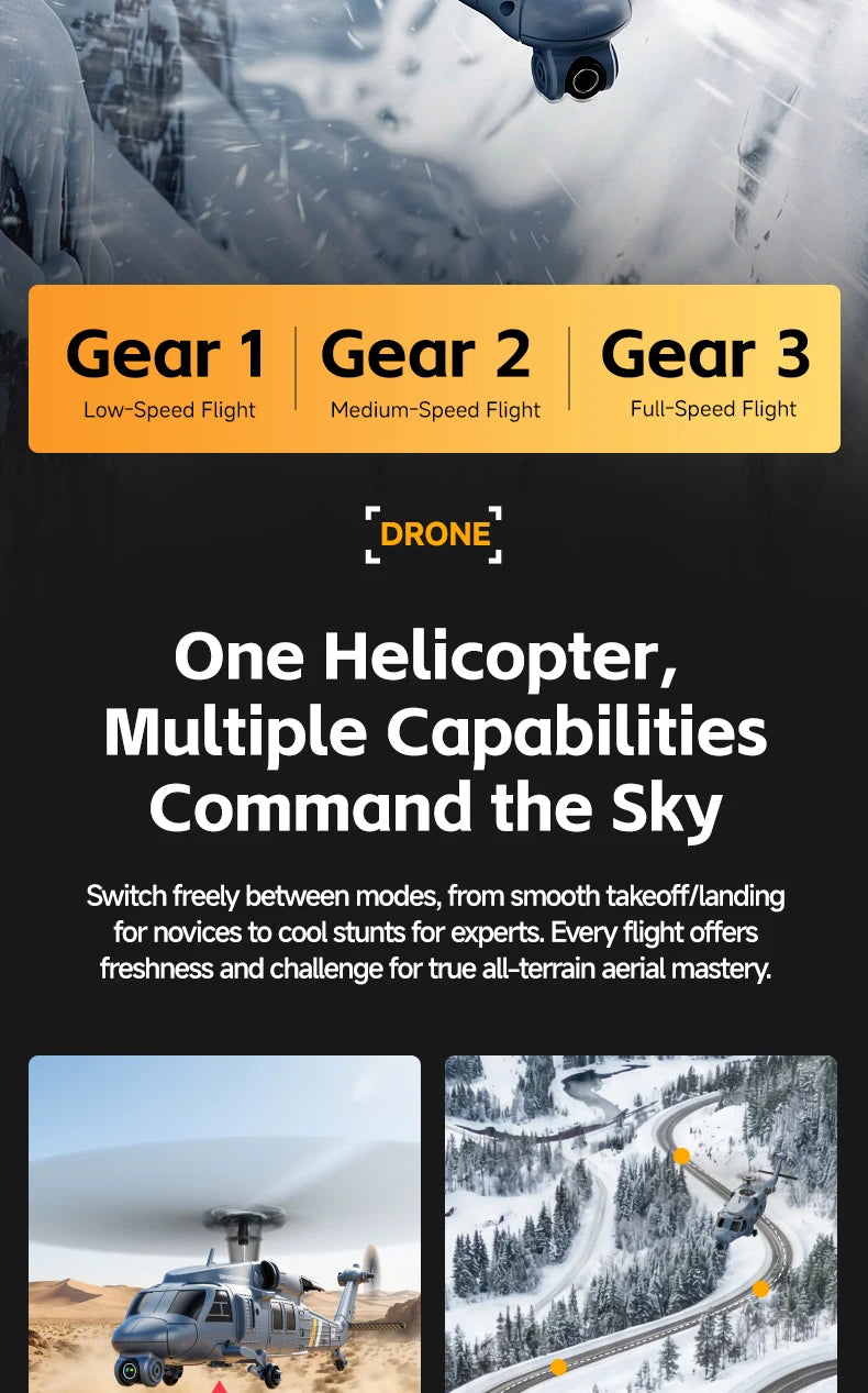 8K HD Camera RC Helicopter With LCD Screen Optical Flow Positioning One Key Takeoff WIFI FPV RC Airplane Single-Rotor Flybarless