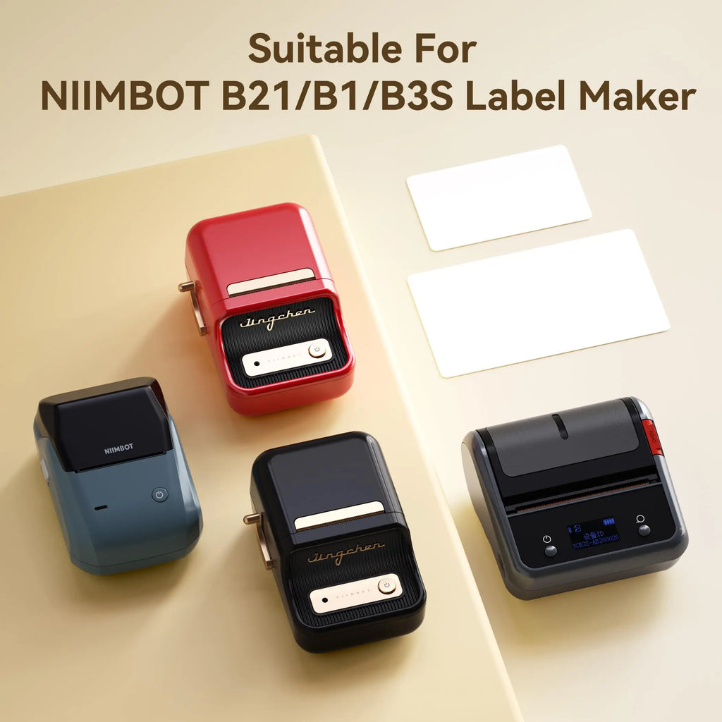 Niimbot Thermal Label for B21/B3S/B1 Printer Waterproof Label Business Shipping Address Labeling Replacement with Self-Adhesive