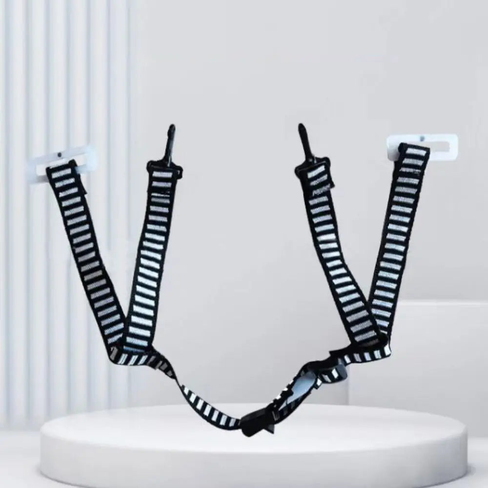 Black&white Safety Helmet Strap Tool D Shape Y Shape Plastic Lock Buckles Mandibular Girdle Accessories Universal Helmet Belt